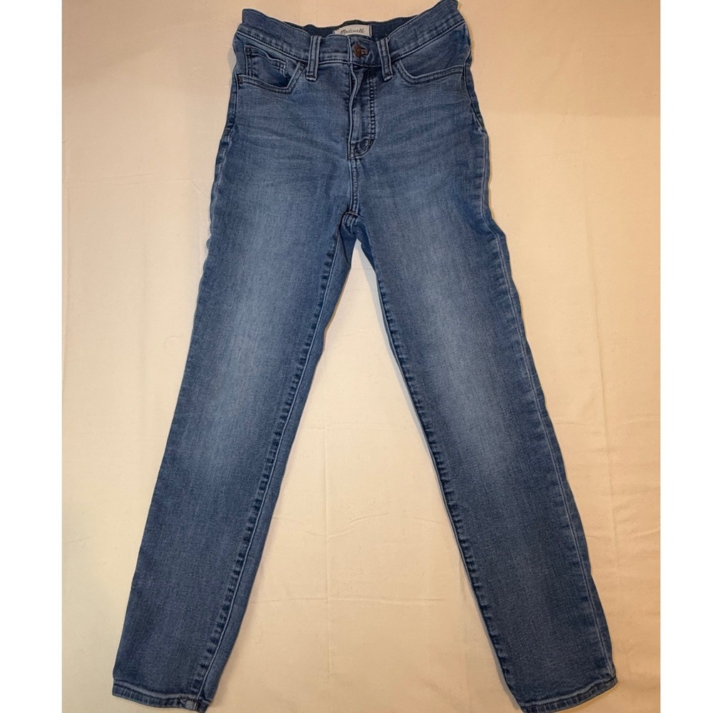 Madewell 10 Roadtripper Skinny Jeans High Rise Blue 26